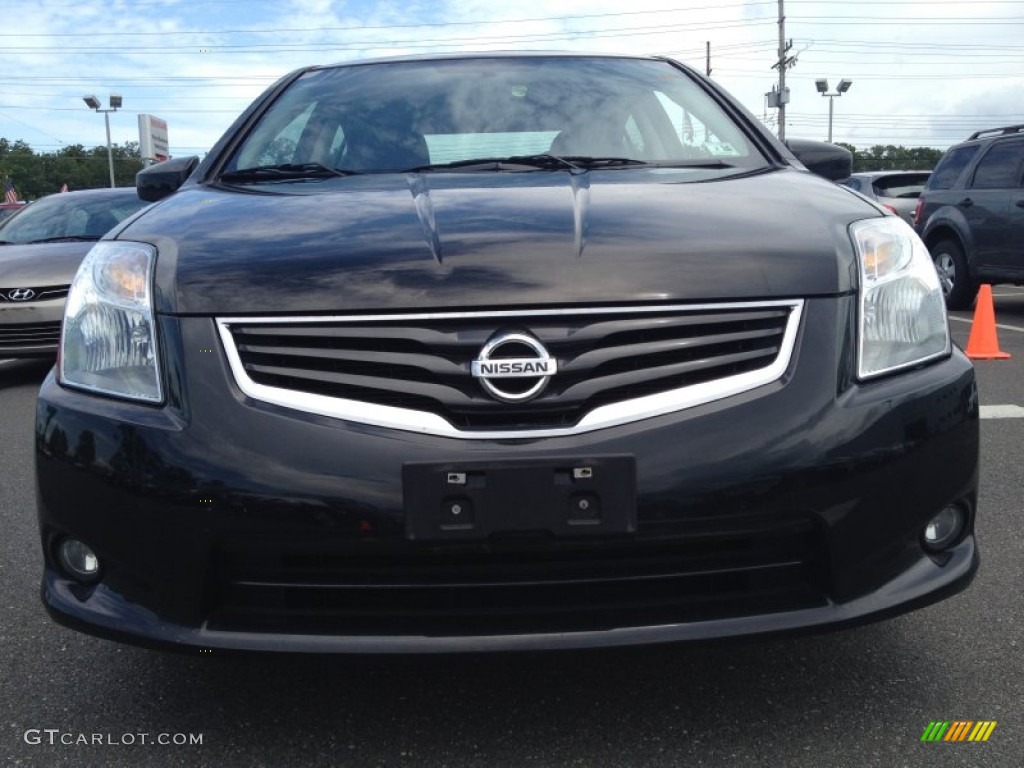 2011 Sentra 2.0 SL - Super Black / Charcoal photo #2