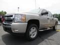 2009 Silver Birch Metallic Chevrolet Silverado 1500 LT Crew Cab 4x4  photo #3