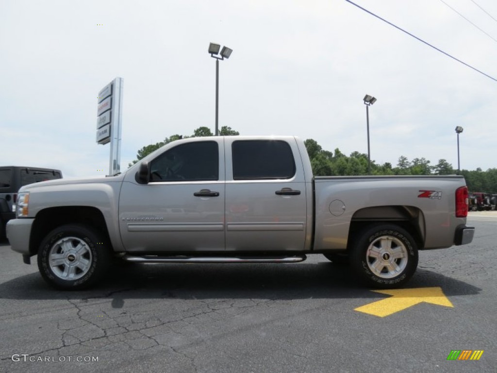 2009 Silverado 1500 LT Crew Cab 4x4 - Silver Birch Metallic / Light Titanium photo #4