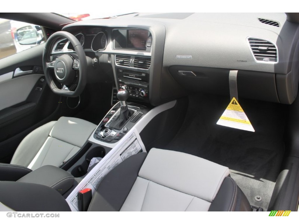 2014 Audi S5 3.0T Premium Plus quattro Coupe Black/Lunar Silver Dashboard Photo #83741161