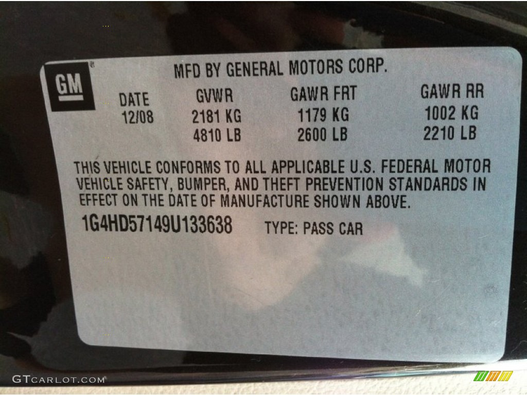 2009 Lucerne CXL Special Edition - Dark Mocha Metallic / Cocoa/Shale photo #11