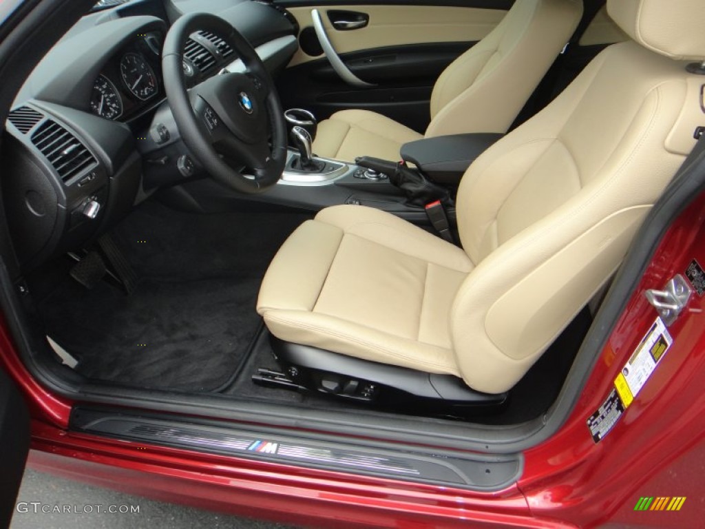 Savanna Beige Interior 2012 BMW 1 Series 135i Coupe Photo #83741755