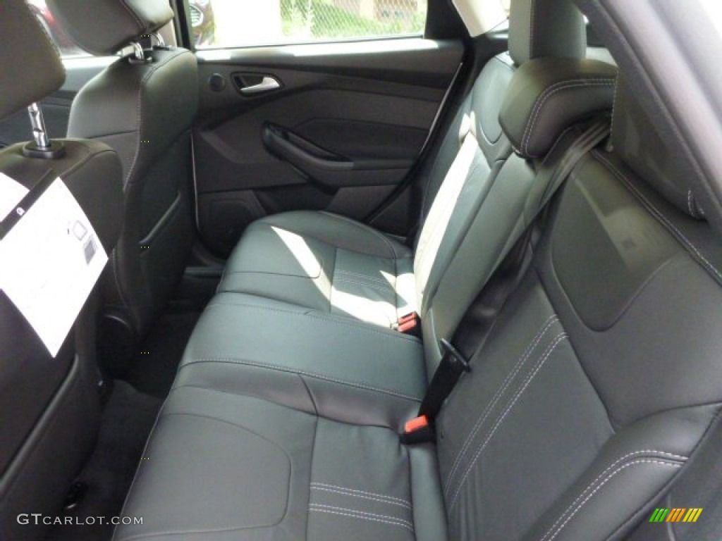 Charcoal Black Interior 2014 Ford Focus Titanium Hatchback Photo #83741812