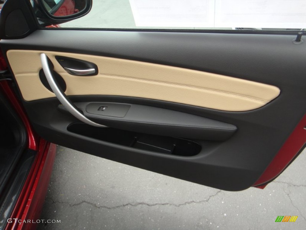 2012 1 Series 135i Coupe - Vermillion Red Metallic / Savanna Beige photo #24