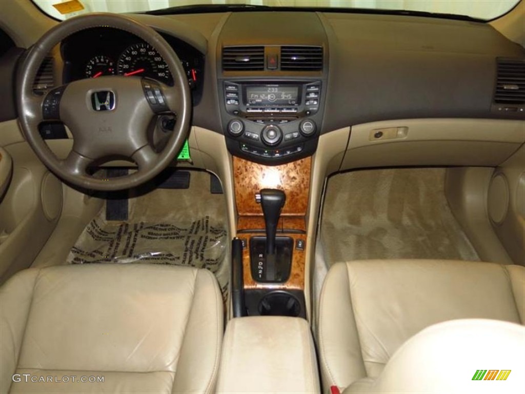 2003 Accord EX V6 Sedan - Desert Mist Metallic / Ivory photo #10