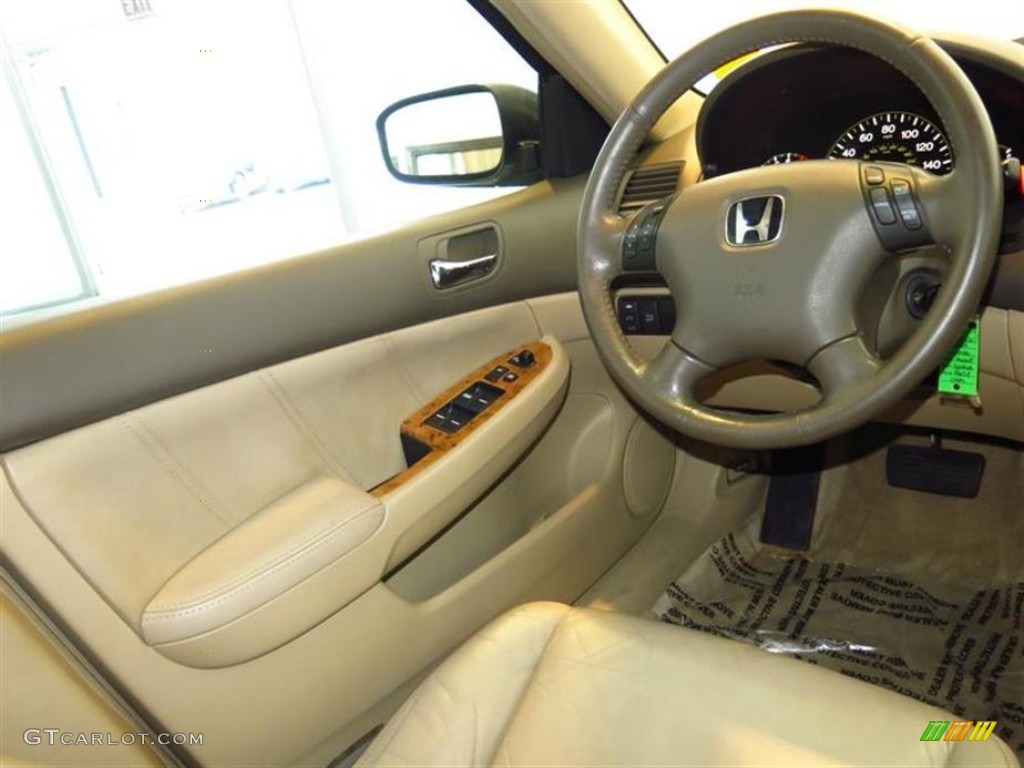 2003 Accord EX V6 Sedan - Desert Mist Metallic / Ivory photo #11