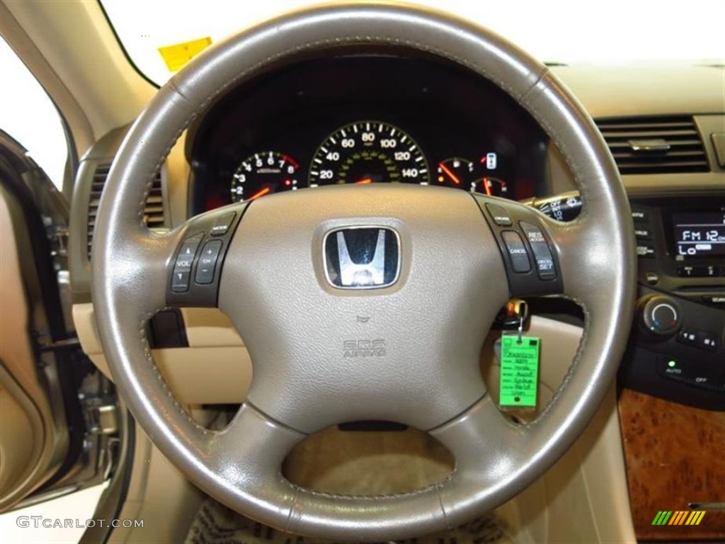 2003 Accord EX V6 Sedan - Desert Mist Metallic / Ivory photo #24