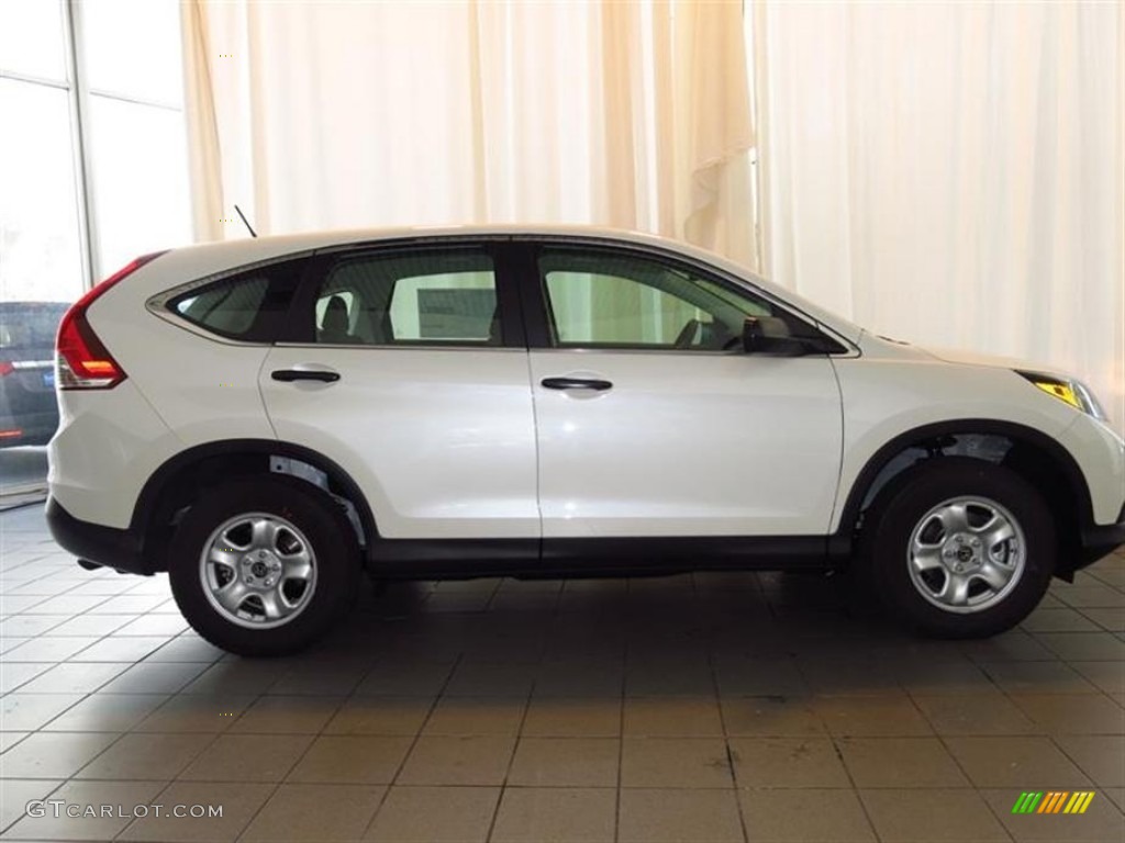 2013 CR-V LX - White Diamond Pearl / Gray photo #2