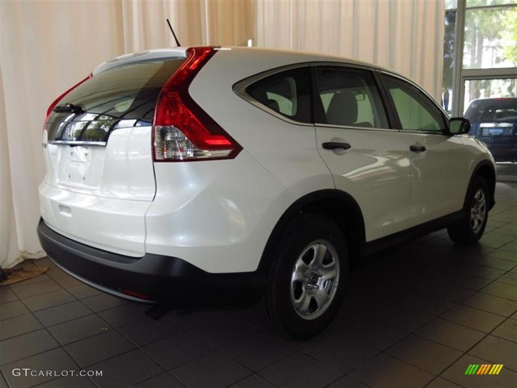 2013 CR-V LX - White Diamond Pearl / Gray photo #3