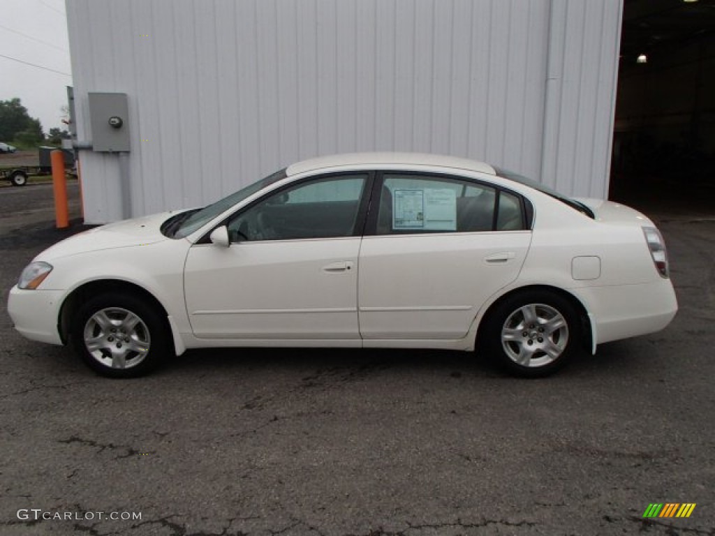 Satin White Nissan Altima