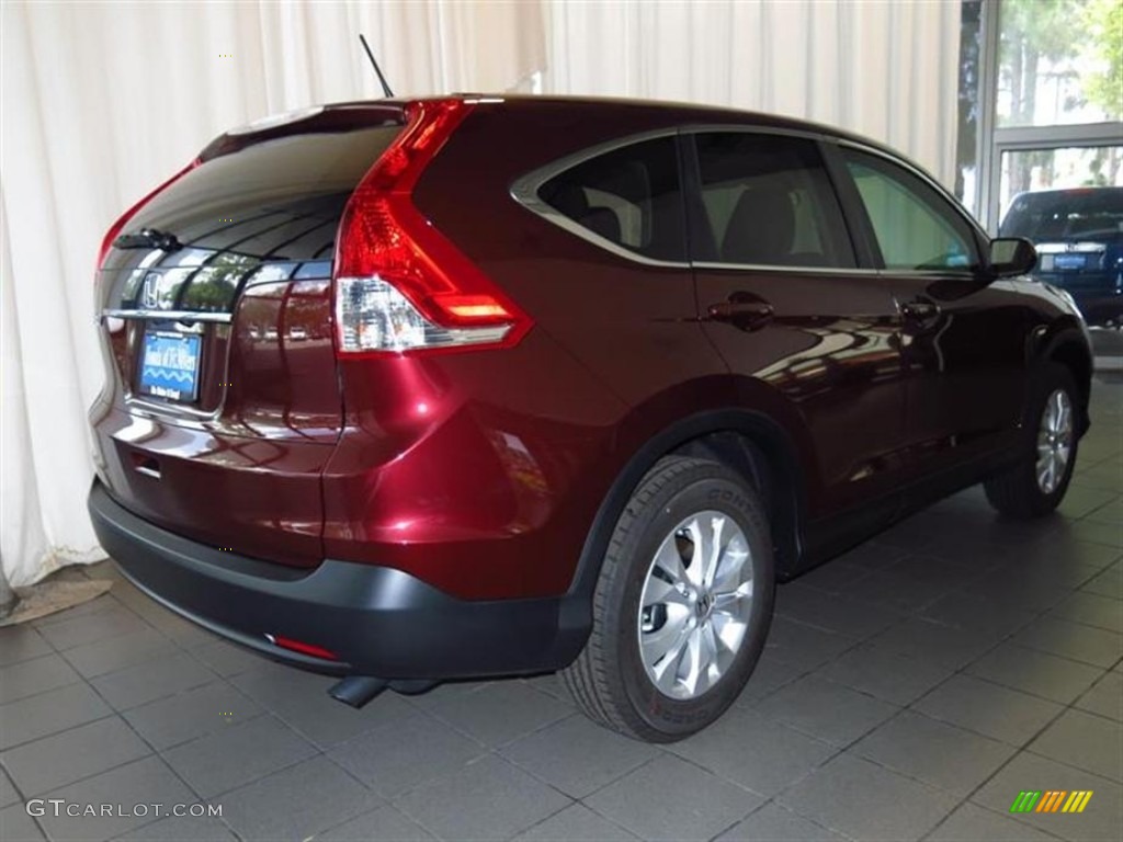 2013 CR-V EX - Basque Red Pearl II / Gray photo #3