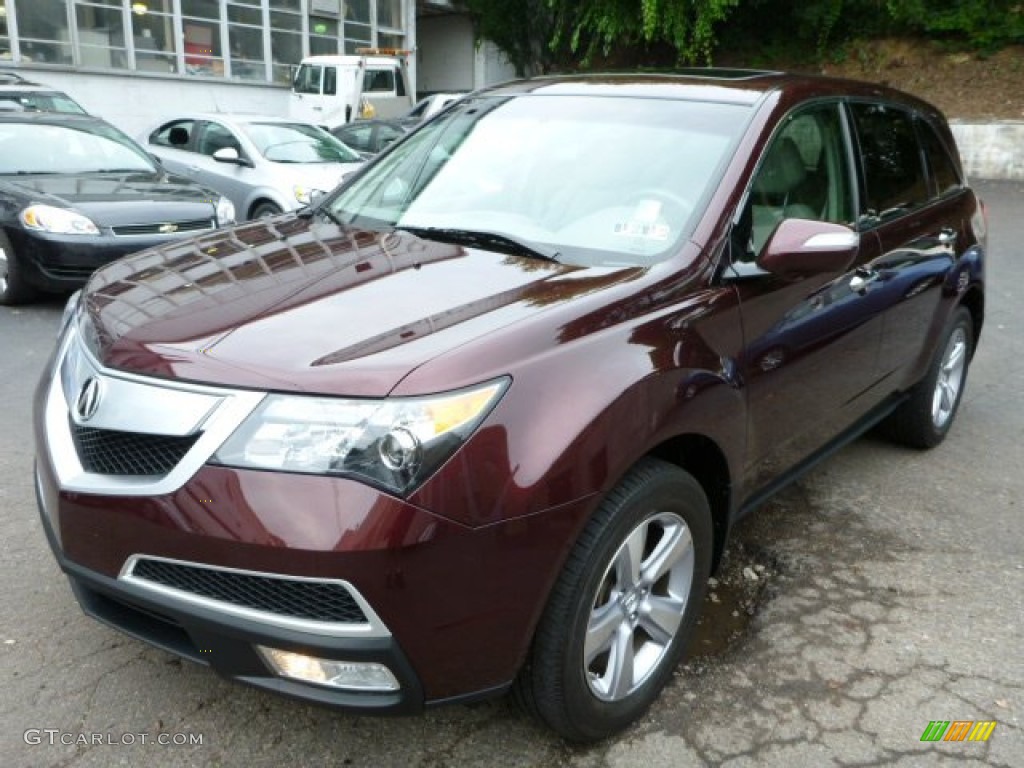 2011 MDX  - Dark Cherry Pearl / Taupe photo #2