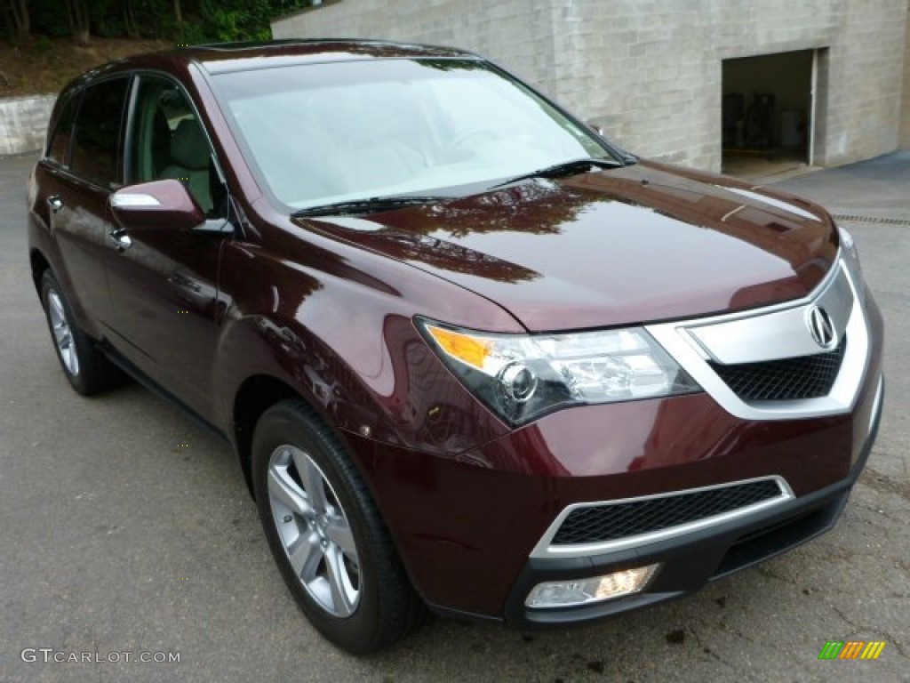 2011 MDX  - Dark Cherry Pearl / Taupe photo #3