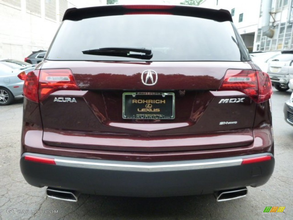 2011 MDX  - Dark Cherry Pearl / Taupe photo #10