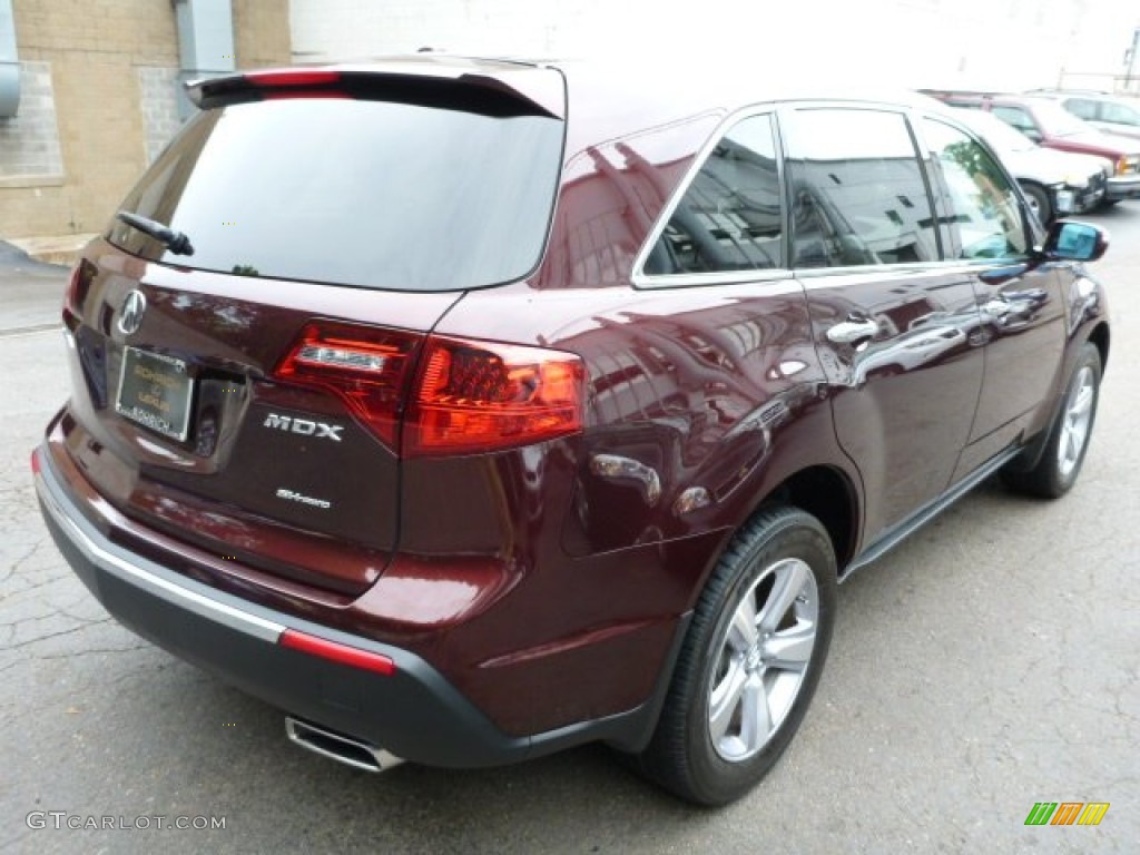 2011 MDX  - Dark Cherry Pearl / Taupe photo #11