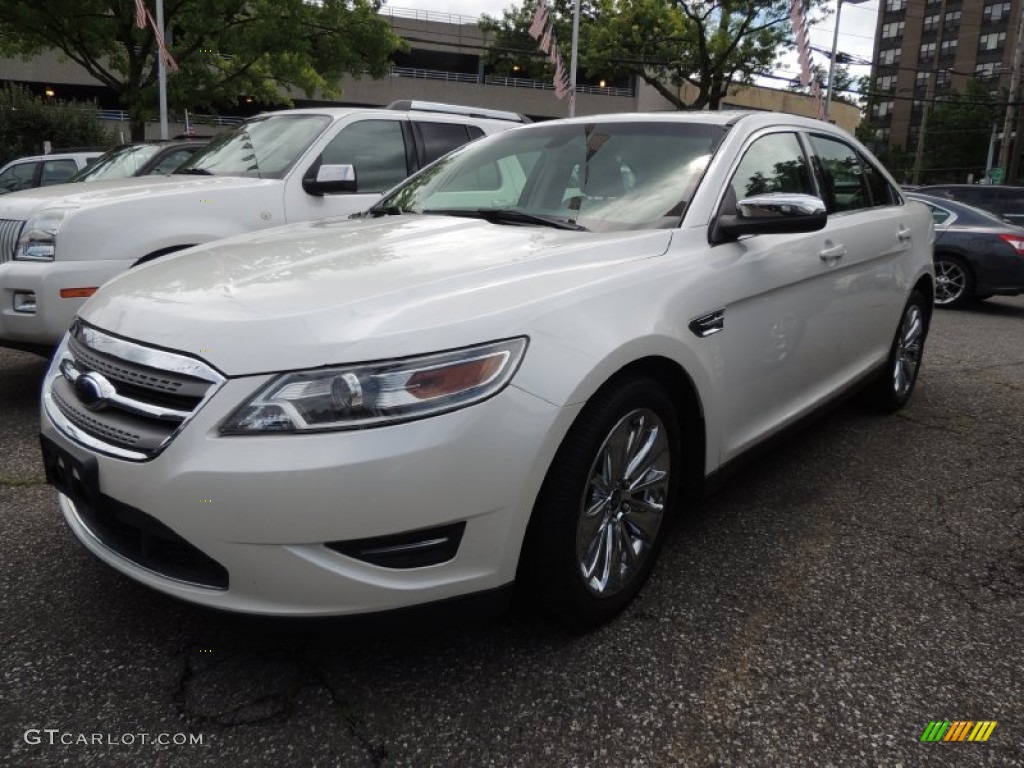 2010 Taurus Limited - White Platinum Metallic Tri-Coat / Light Stone photo #1