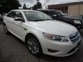2010 White Platinum Metallic Tri-Coat Ford Taurus Limited  photo #3