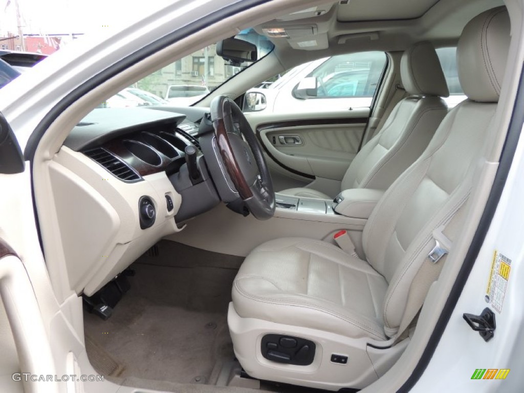 2010 Taurus Limited - White Platinum Metallic Tri-Coat / Light Stone photo #13