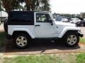 2012 Bright White Jeep Wrangler Sahara 4x4  photo #7