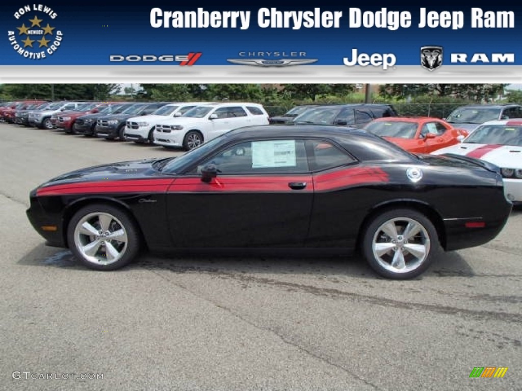 2013 Challenger R/T Classic - Pitch Black / Dark Slate Gray photo #1