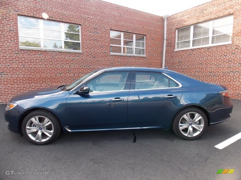 Fjord Blue Metallic 2011 Saab 9-5 Turbo4 Premium Sedan Exterior Photo #83748889