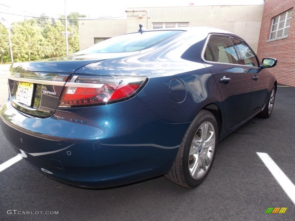 2011 9-5 Turbo4 Premium Sedan - Fjord Blue Metallic / Parchment photo #5