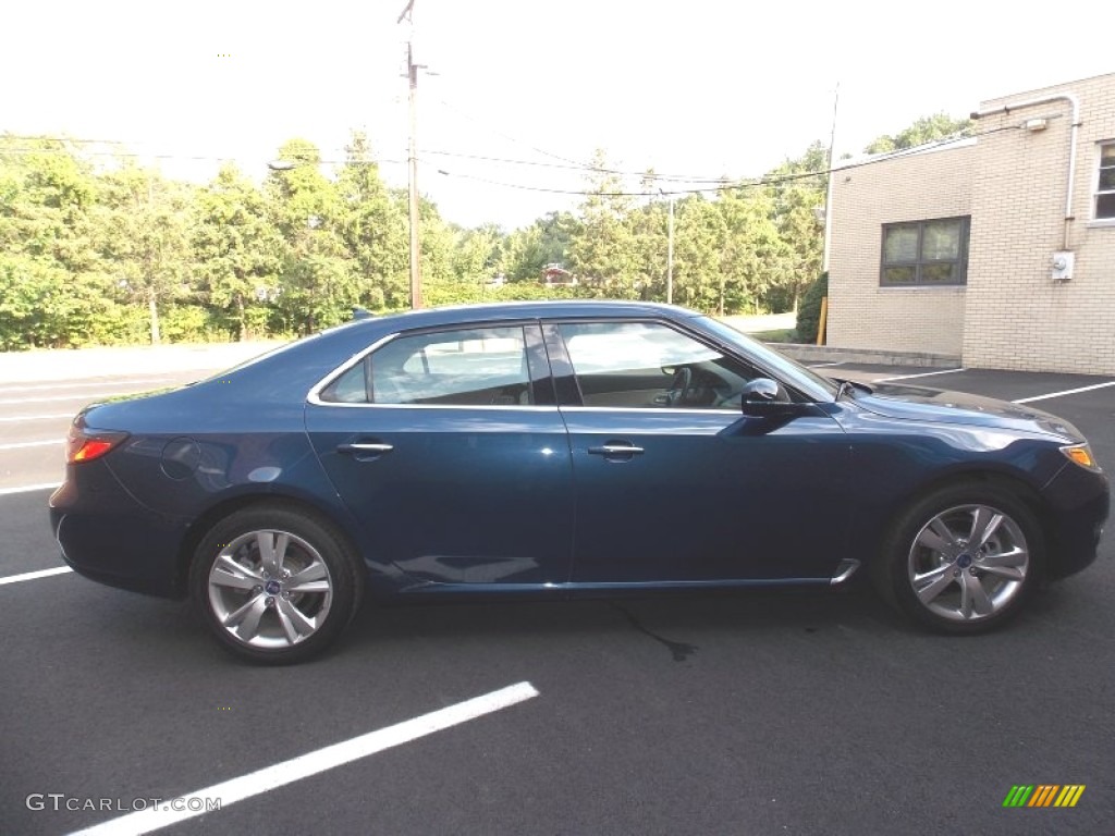 2011 9-5 Turbo4 Premium Sedan - Fjord Blue Metallic / Parchment photo #6