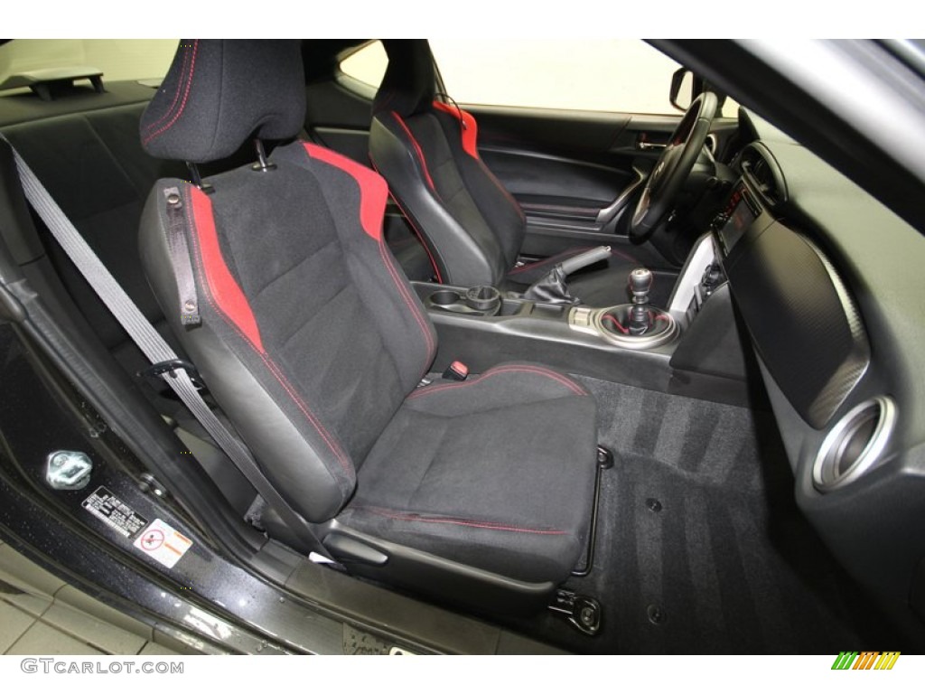 Black/Red Accents Interior 2013 Scion FR-S Sport Coupe Photo #83749387