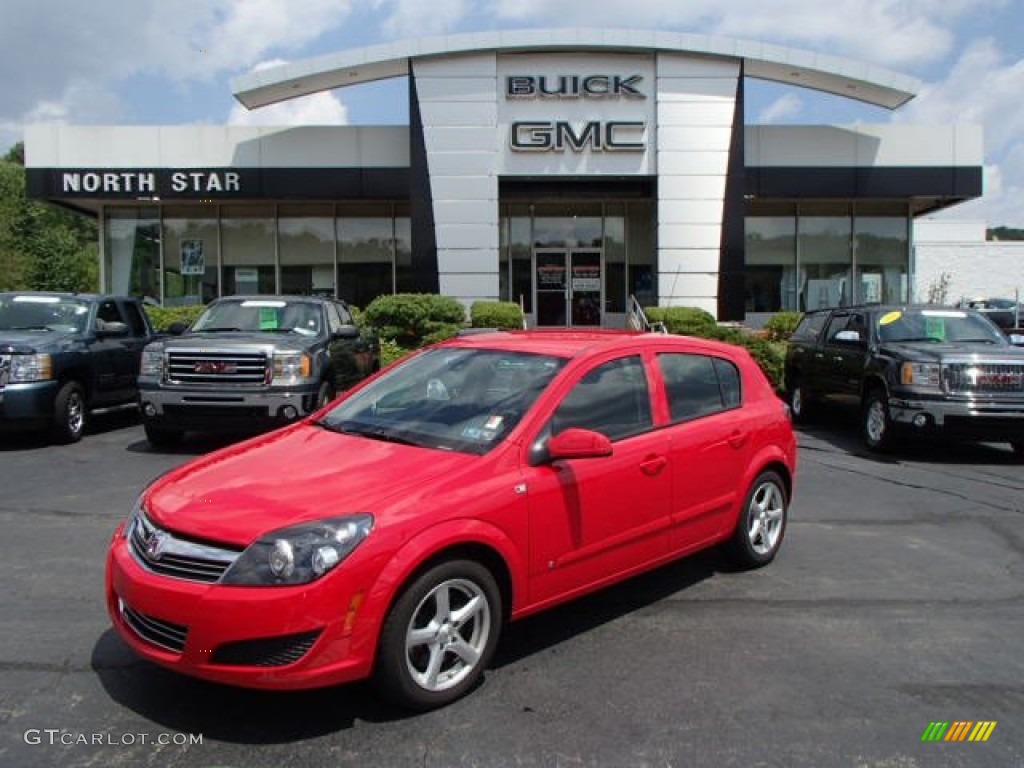 2008 Astra XE Sedan - Salsa Red / Charcoal photo #1