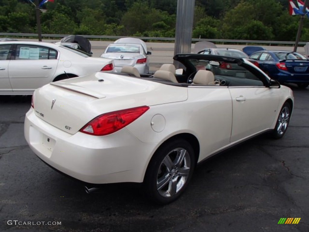 2009 G6 GT Convertible - White Diamond Tri Coat / Light Taupe photo #5