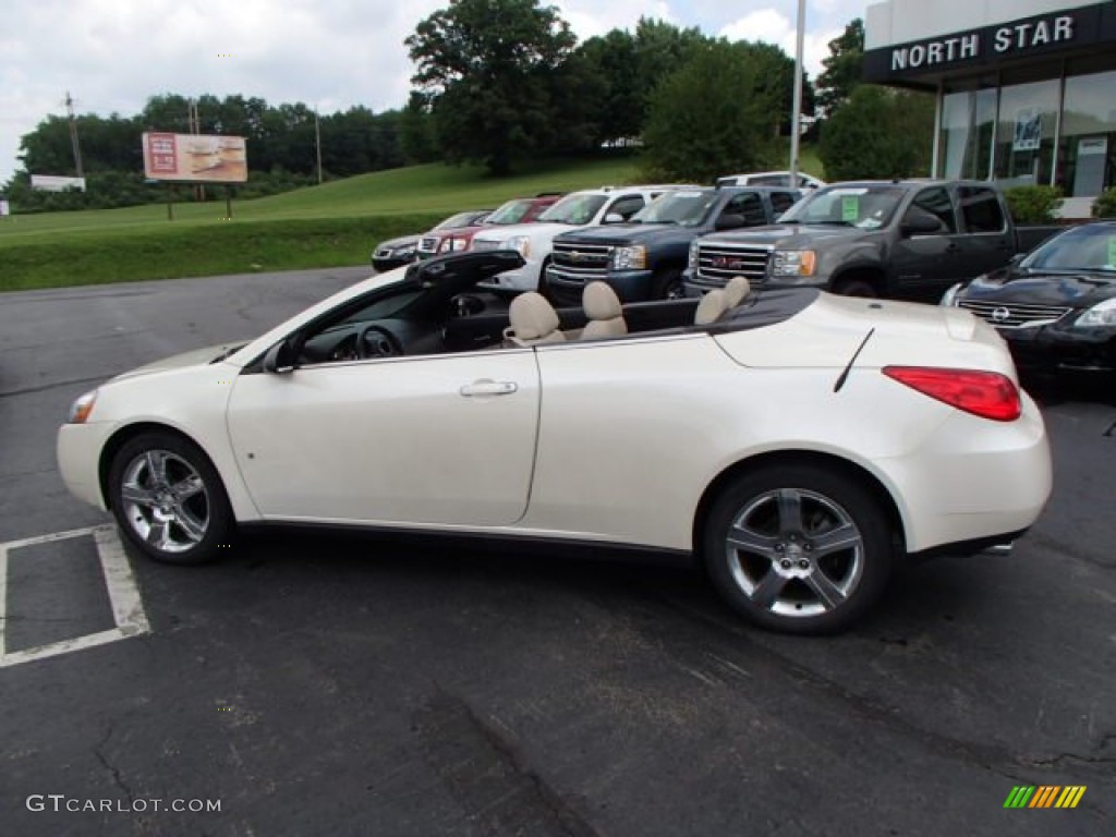 2009 G6 GT Convertible - White Diamond Tri Coat / Light Taupe photo #8