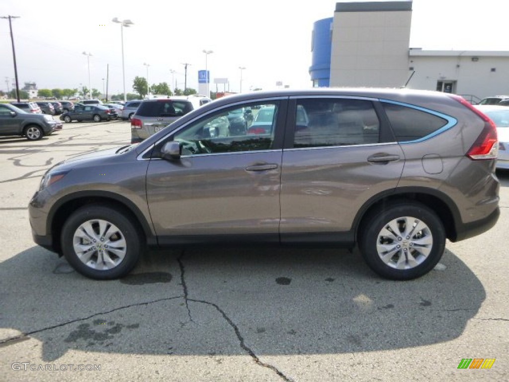 2013 CR-V EX AWD - Urban Titanium Metallic / Beige photo #6
