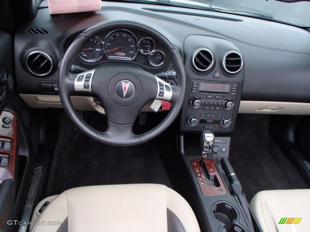 2009 Pontiac G6 GT Convertible Light Taupe Dashboard Photo #83750212