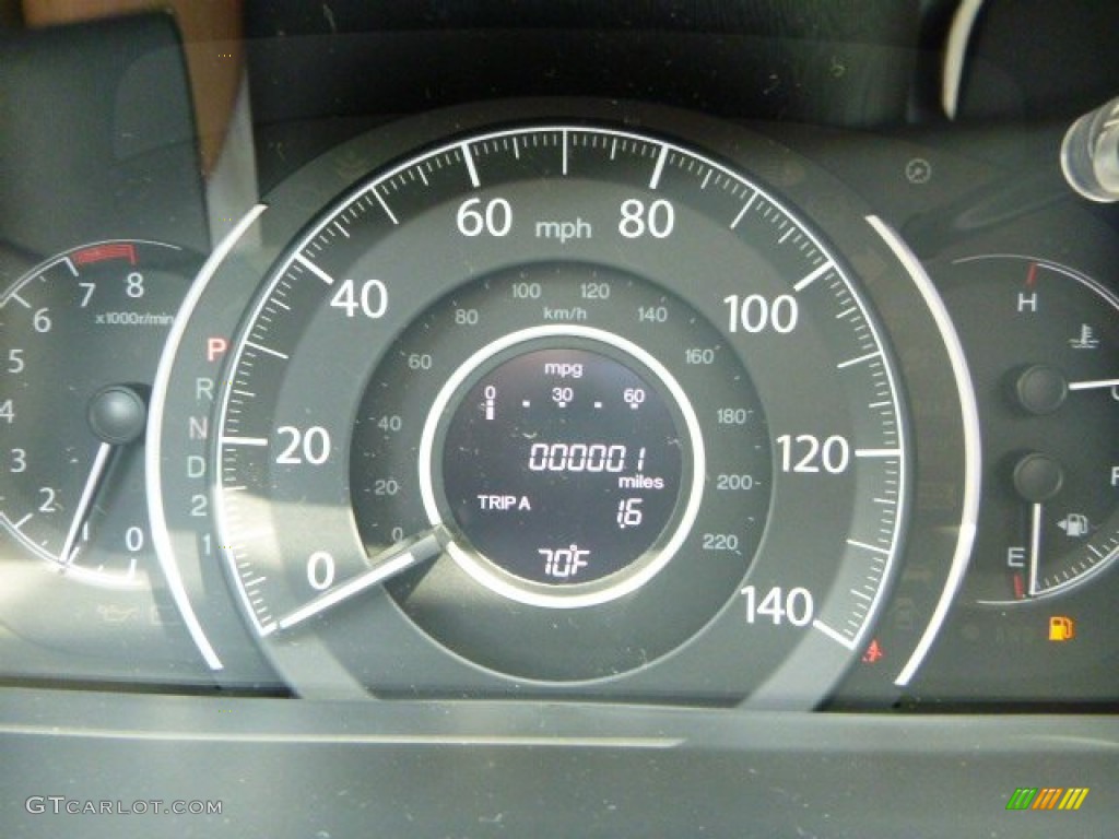 2013 CR-V EX-L AWD - Polished Metal Metallic / Gray photo #19