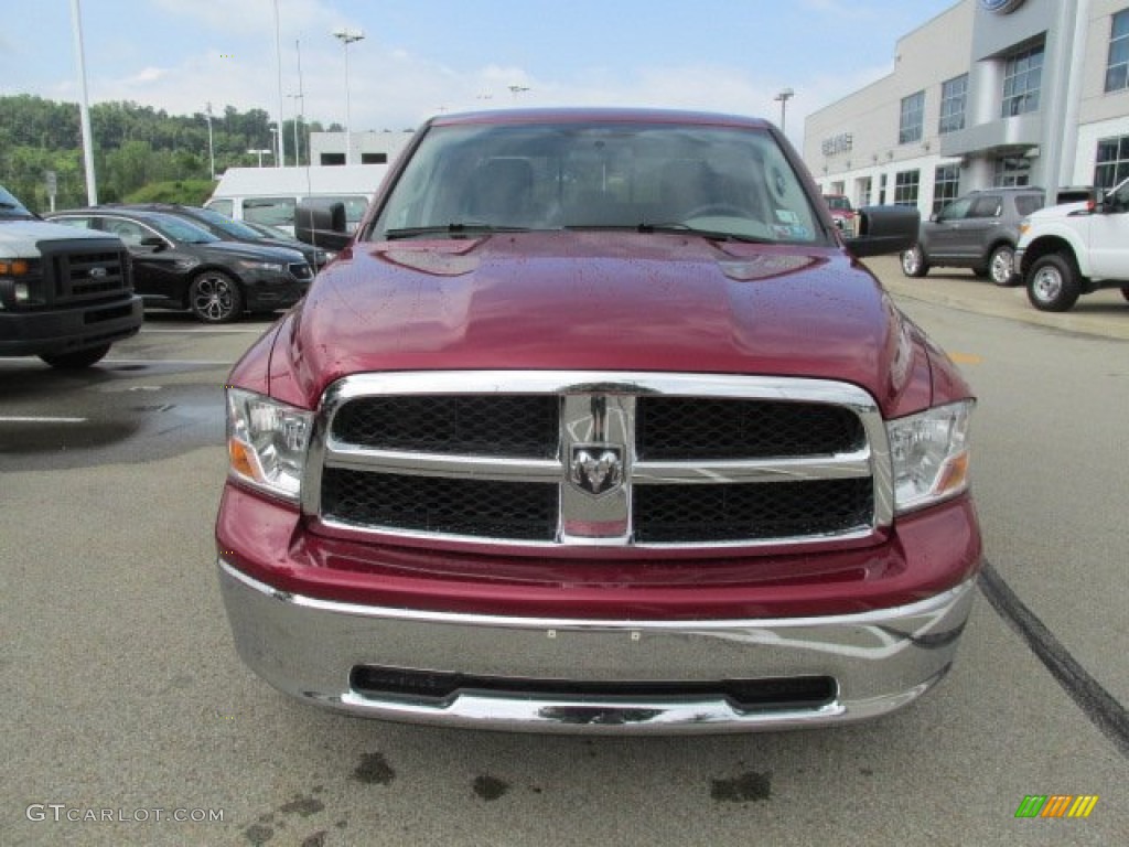 2011 Ram 1500 SLT Quad Cab 4x4 - Deep Cherry Red Crystal Pearl / Dark Slate Gray/Medium Graystone photo #5