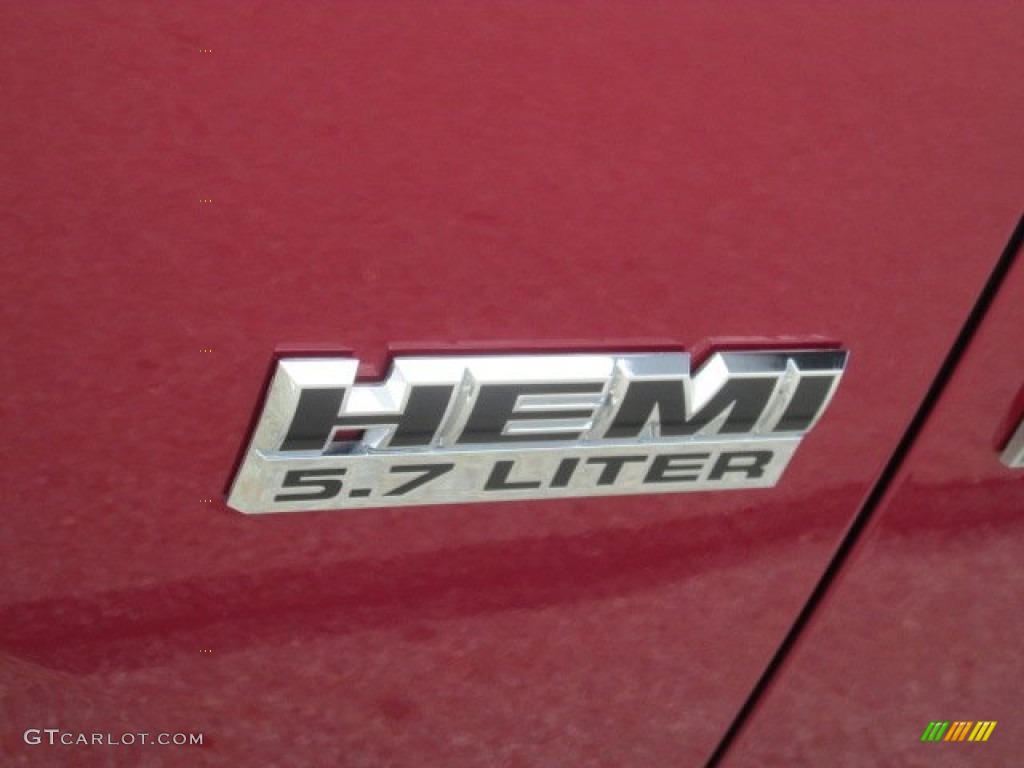 2011 Ram 1500 SLT Quad Cab 4x4 - Deep Cherry Red Crystal Pearl / Dark Slate Gray/Medium Graystone photo #7