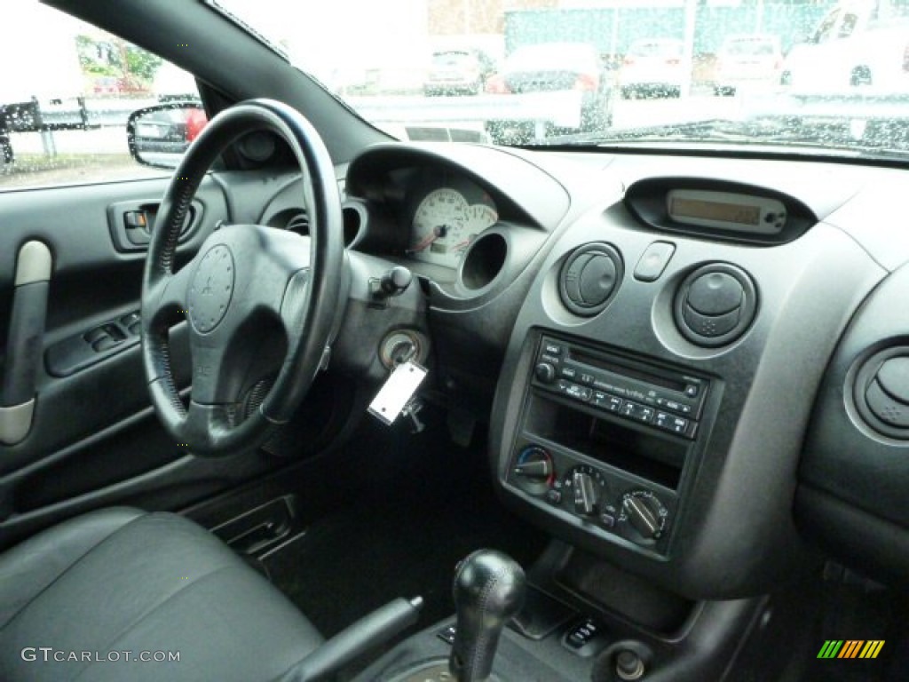 2002 Eclipse Spyder GT - Dover White Pearl / Black photo #15