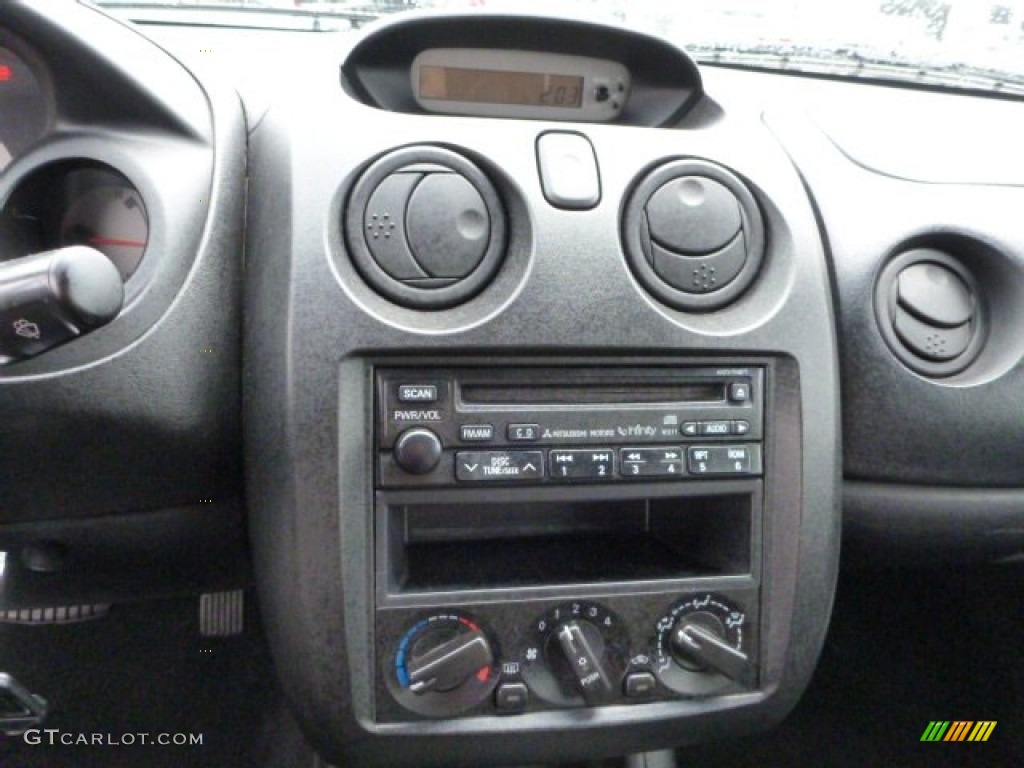 2002 Eclipse Spyder GT - Dover White Pearl / Black photo #19