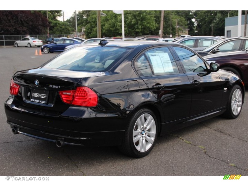 2011 3 Series 335i xDrive Sedan - Jet Black / Oyster/Black Dakota Leather photo #5