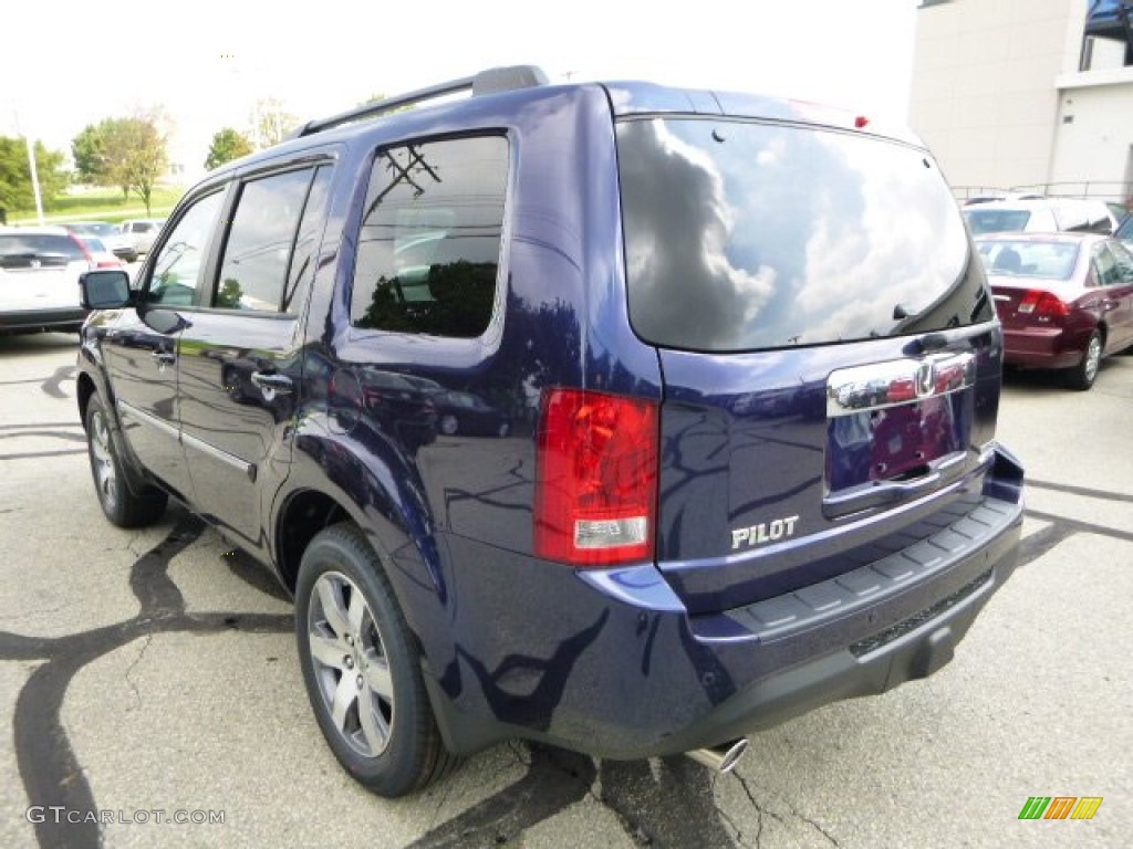 2013 Pilot Touring 4WD - Obsidian Blue Pearl / Gray photo #5