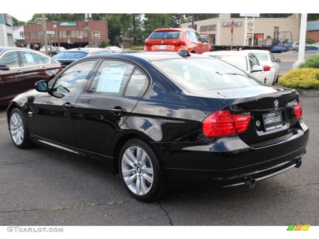 2011 3 Series 335i xDrive Sedan - Jet Black / Oyster/Black Dakota Leather photo #7