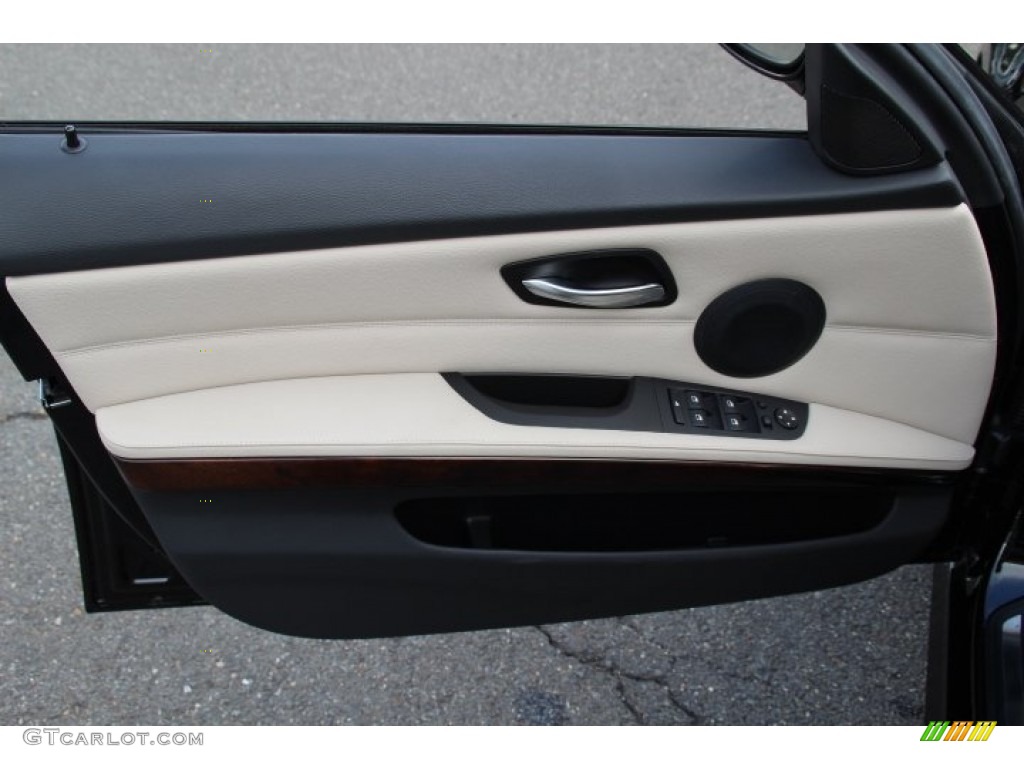 2011 3 Series 335i xDrive Sedan - Jet Black / Oyster/Black Dakota Leather photo #9