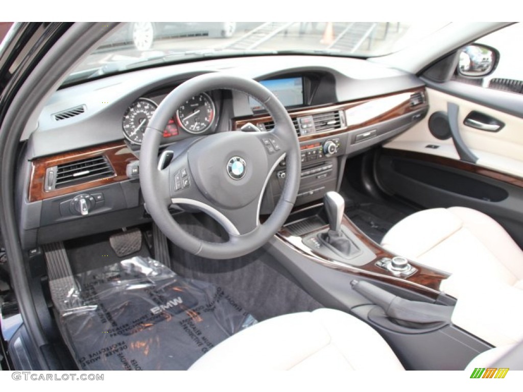 2011 3 Series 335i xDrive Sedan - Jet Black / Oyster/Black Dakota Leather photo #10