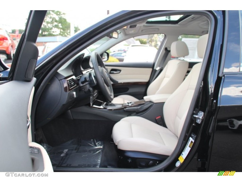 2011 3 Series 335i xDrive Sedan - Jet Black / Oyster/Black Dakota Leather photo #11