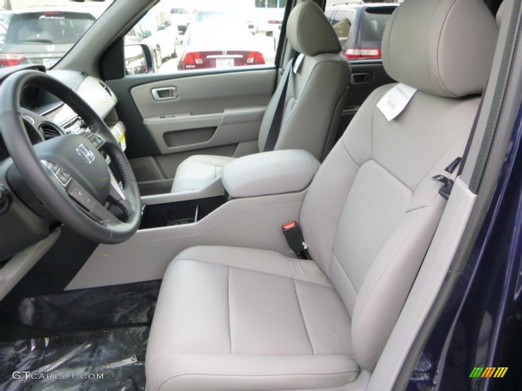 Gray Interior 2013 Honda Pilot Touring 4WD Photo #83753386