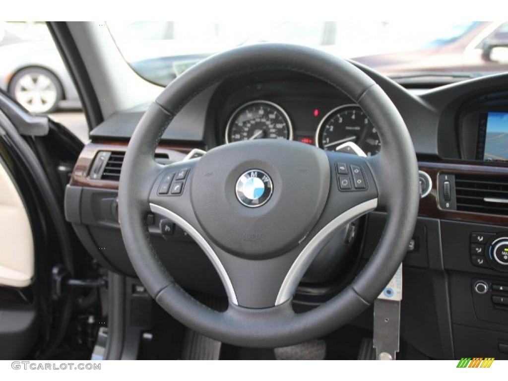 2011 3 Series 335i xDrive Sedan - Jet Black / Oyster/Black Dakota Leather photo #16