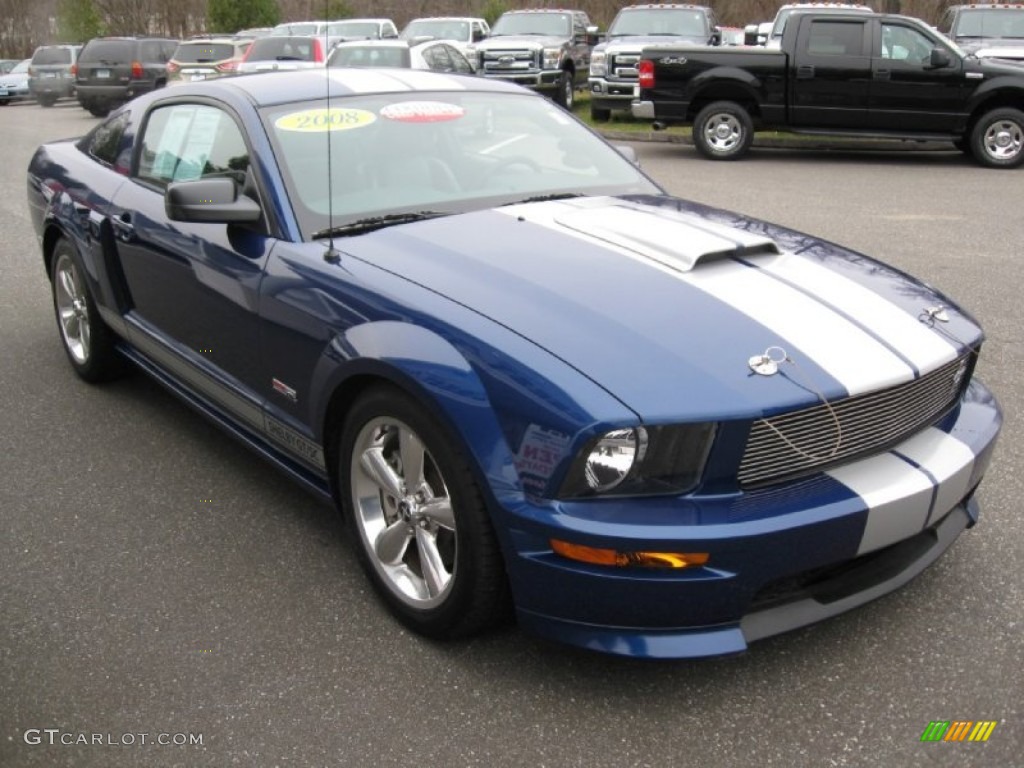 2008 Mustang Shelby GT Coupe - Vista Blue Metallic / Black photo #1