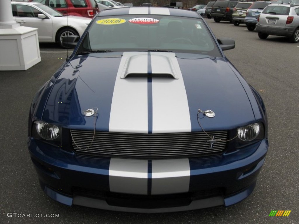 2008 Mustang Shelby GT Coupe - Vista Blue Metallic / Black photo #2