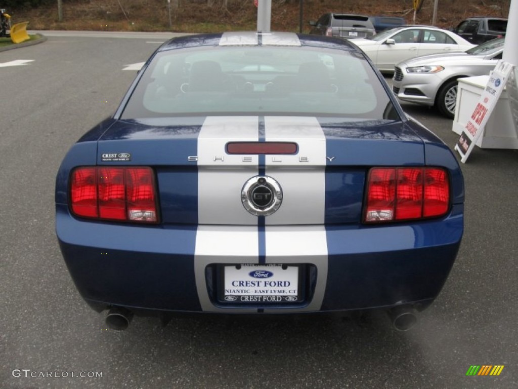 2008 Mustang Shelby GT Coupe - Vista Blue Metallic / Black photo #6