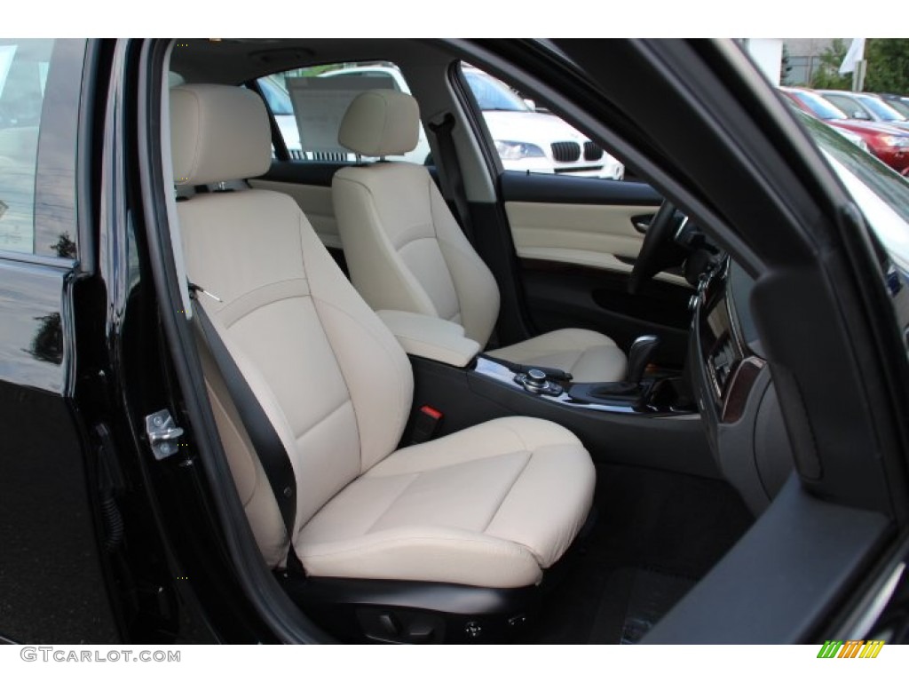 2011 3 Series 335i xDrive Sedan - Jet Black / Oyster/Black Dakota Leather photo #28